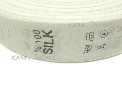 Состав и уход за тк.100% Silk (1000 шт) - купить в Вологде. Цена: 520.46 руб.