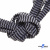 Шнурки #107-07, плоские 130 см, двухцветные цв.серый/чёрный - купить в Вологде. Цена: 23.03 руб.
