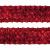 Тесьма с пайетками 3, шир. 35 мм/уп. 25+/-1 м, цвет красный - купить в Вологде. Цена: 1 308.30 руб.